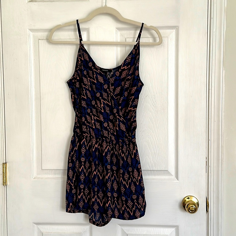 Tribal print romper